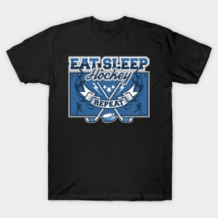 Eat Sleep Hockey Repeat T-Shirt